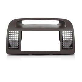 CHEDA Upper Center Dash Trim Radio Bezel Ac Air Vents Black Compatible with Toyota Camry 2002-2006 Brown