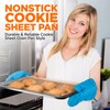 NutriChef Non Stick Baking Sheets, Cookie Pan Aluminum Bakeware with