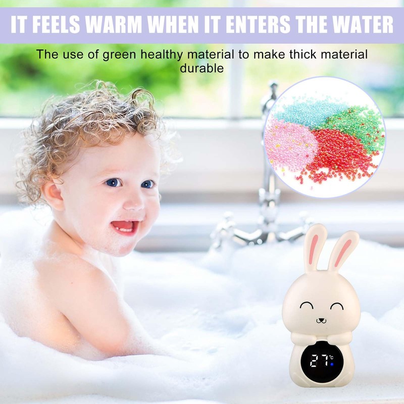 Digital Baby Bath Thermometer, Baby Accurate Water Thermometer with LED
