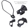 Aluminium Alloy 360° Rotating Bicycle Reflective Rear View Mirror Back