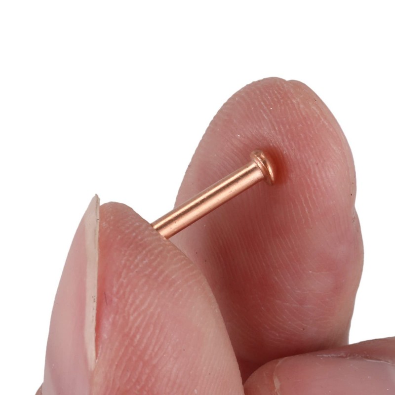 Byttlerom 300 Pcs 5/64Inch x 25/64Inch Round Copper Solid Rivets