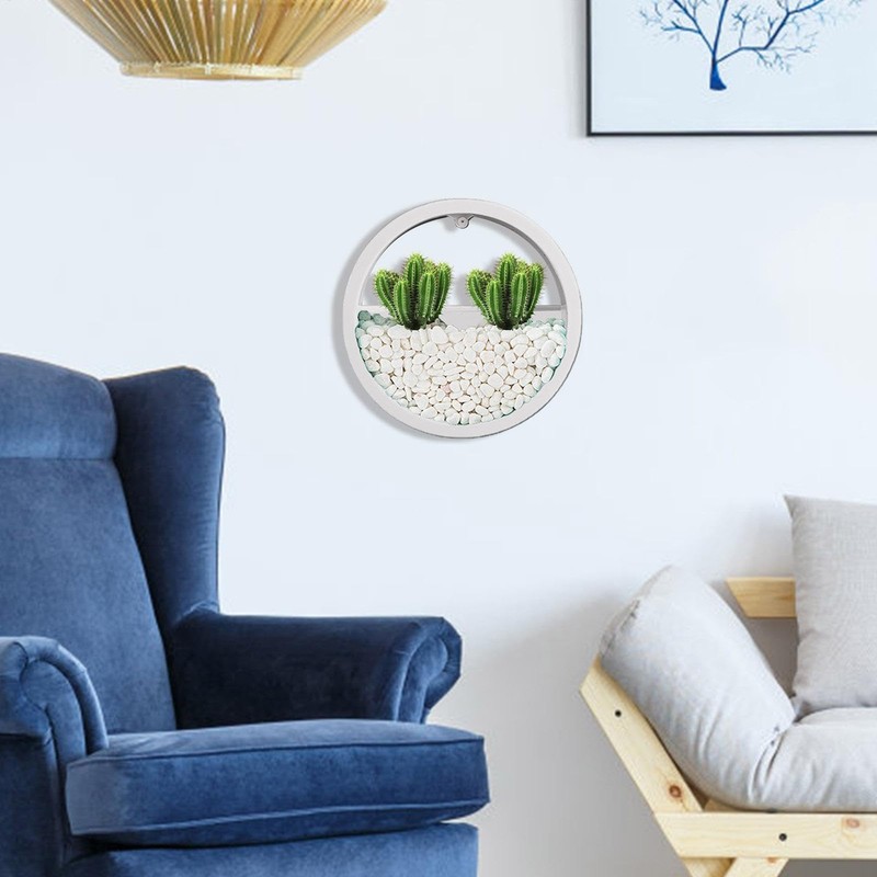 Round Wall Planter - Clear Vase Air Plants Holders |