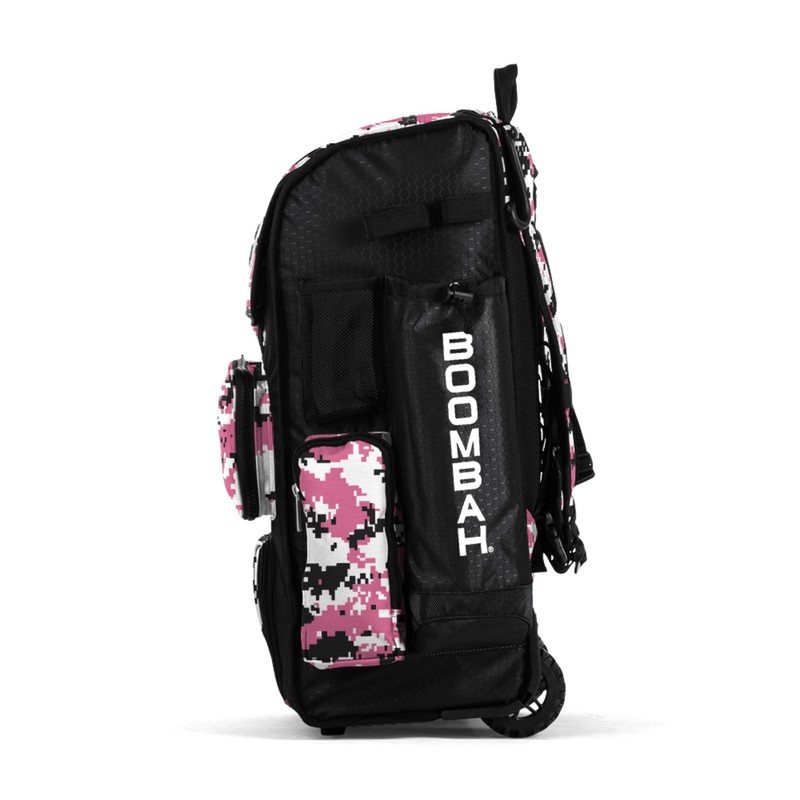 Boombah Rolling Superpack Hybrid Digital Camo Bat Pack Black/Pink -