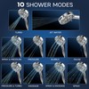 All Metal Tub Spout with Diverter, 10 Settings Hand held
