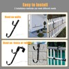 amymark AdjustableHooks Pool Poles Hanger, Fence Hooks Hang Pool Accessories/Skimmers/Leaf