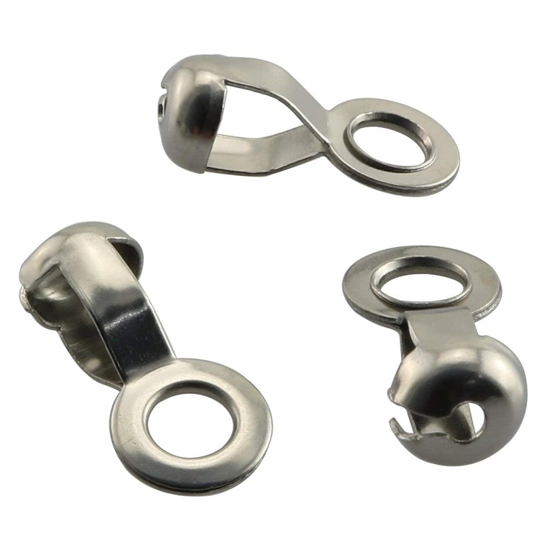 Longdex Ball Chain Pull Loop Connectors 20PCS Silver Ceiling Fan