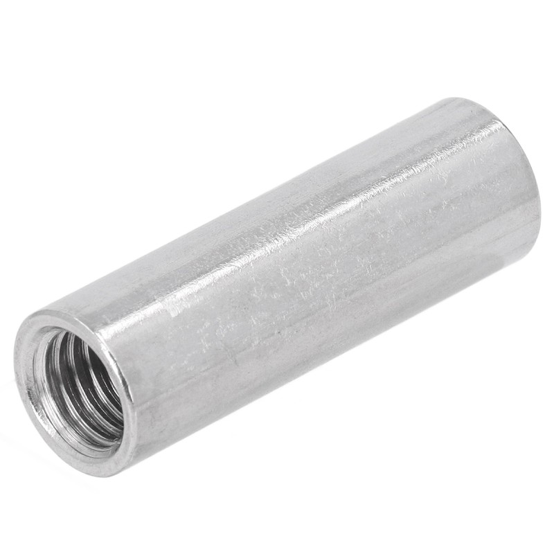 5PCS M12 Cylindrical Coupling Nuts 304 Stainless Steel Female Thread