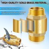 Boltigen 2Pcs 1/2in NPT Spring Check Valve, Brass Non Return