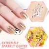 100 g Glitter for Crafts, Glitter Powder Glitter Crafts, Gold