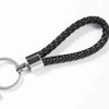 Pebipoo Braided PU Leather Keychains Car Keyring Key Chain Ring