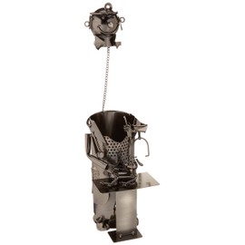 WINE BODIES Veterinarian And Patient Metal Wine Bottle holder Character, Charcoal