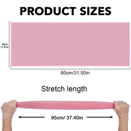 SWKJ African Net Sponge Nylon African Bathing Sponge Exfoliating Net for Men and Women 80 × 30cm Back Scrubber Deep Cleaning Bathing Sponge (Pink)