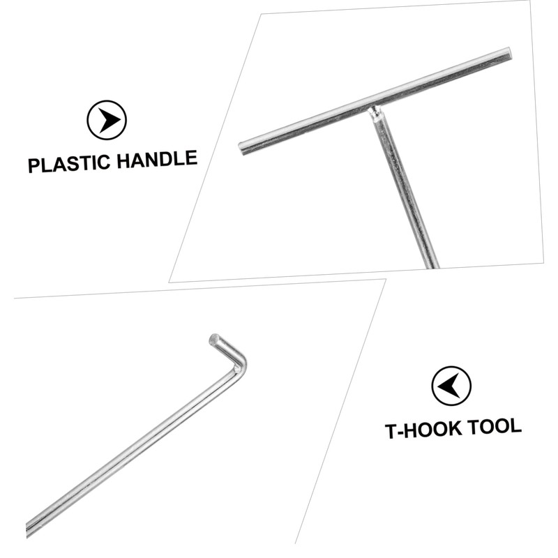 SUPVOX 10pcs Trampoline Spring Pull Tool Coated T-Hook for Easy
