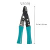 TEHAUX 1pc Dark Green Capillary Scissors with Lock Design Resistant
