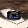 King Will Tungsten Wedding Rings for Men with Meteorite Inlay