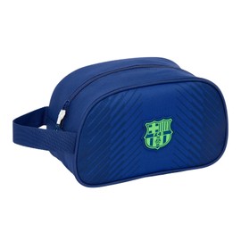 Safta F.C. Barcelona Navy Blue - Children's Toiletry Bag Medium with Handle, Children's Toiletry Bag, Adaptable to Cart, Easy Cleaning, Convenient and Versatile, Quality and, navy, M, casual