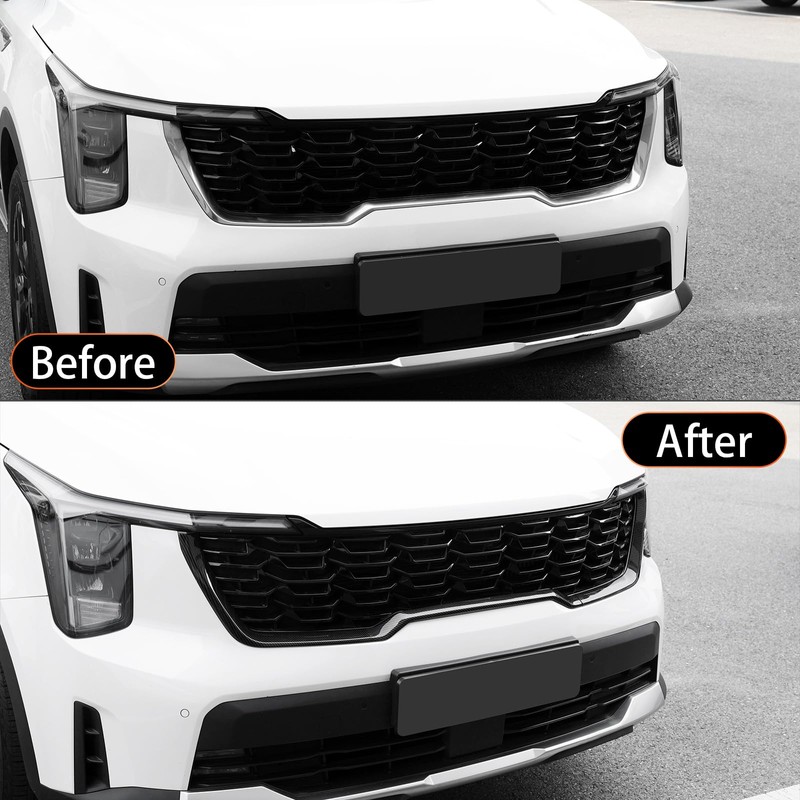YOUTOOCAR 3PCS Front Grille Covers Trim Compatible with Kia Sorento