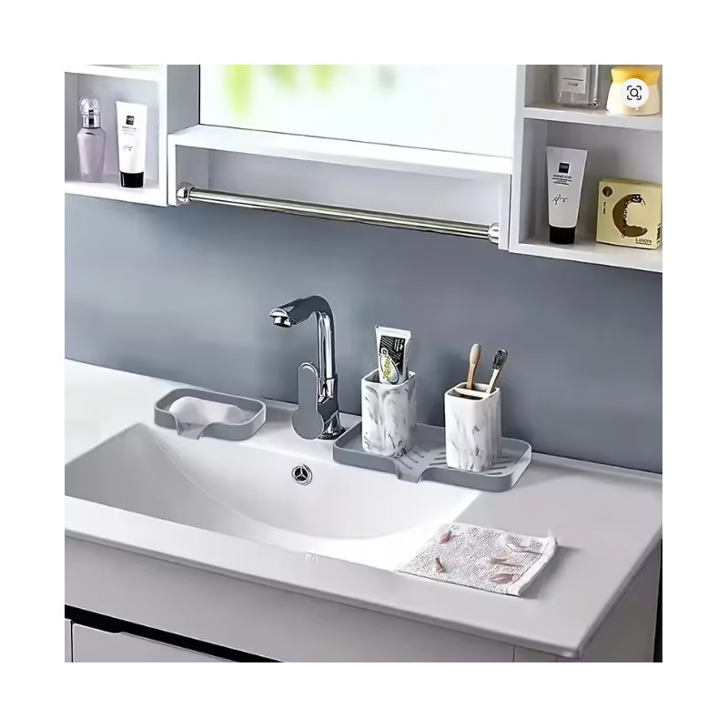 Silicone Sink Drain Tray for Kitchen & Bathroom – Draining