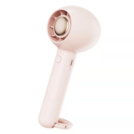 Portable Bladeless Handheld Fan Rechargeable Quiet  Fan with Flexible Buckle 2 Speeds for Outdoor Activities Travel Camping Office