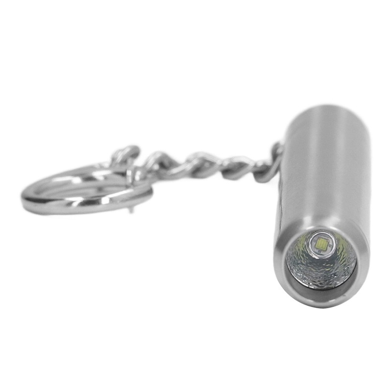 Mini LED Flashlight 500LM 304 Stainless Steel Portable with Snap
