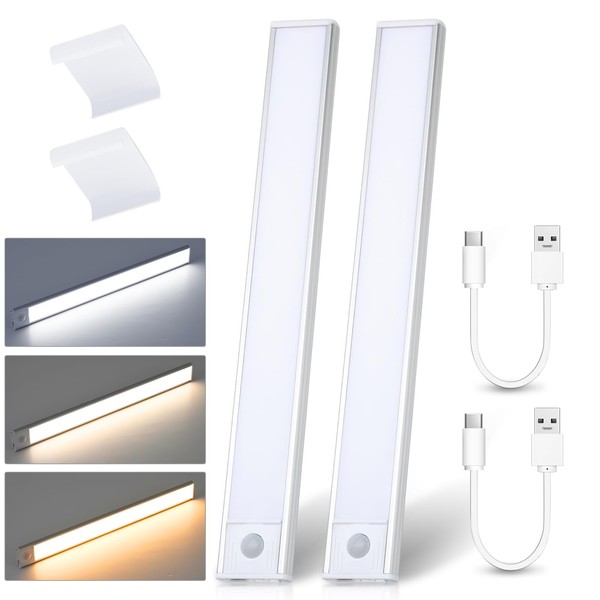 HNTCSR 2PZA LED con Sensor de Movimiento, 30CM Lampara Led,