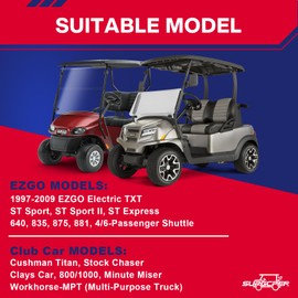 SUPGCPER Golf Cart ADC Motor Brush Kit for Club Car & EZGO TXT 1997-2009 Electric, Durable Replacement for Enhanced Performance, Club Car ADC Motor Brush Kit OEM Replace# 73120G25 102186201 102187101
