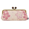 Goshikihanpudo Japanese Flower Series 6.3 Size Wide Pouch, Sakura Cherry