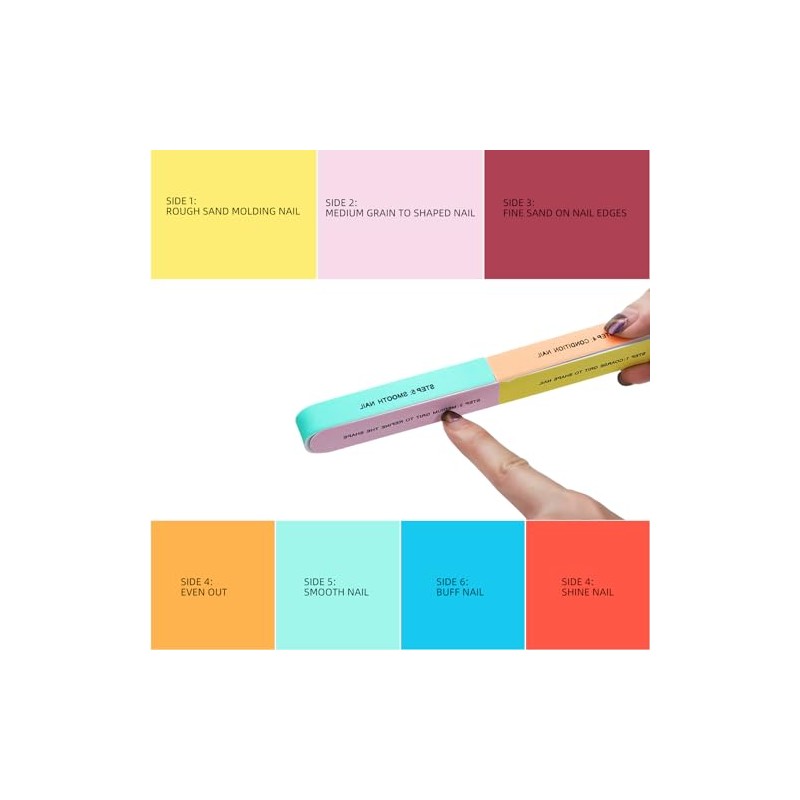 7 Way Nail Block Nail Buffer Block Seven Steps Nail