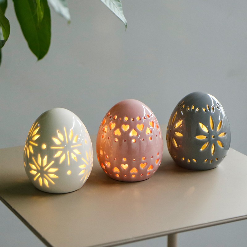 JHY DESIGN Set of 3 Ceramic Mood Light with LED