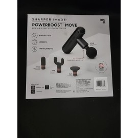 Sharper Image Powerboost Move High Intensity Portable Percussion Massager-SEALED