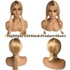 28Inch Highlights Blonde Lace Front Wig Human Hair Pre Plucked