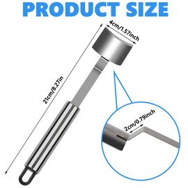 Maxqzin 2 Pcs Corn Peeler,Corn Peeler for Corn on The Cob Long Handle Stainless Corn Stripping Tool for for Home Kitchens, Restaurant Chefs, Outdoor Dining Enthusiasts