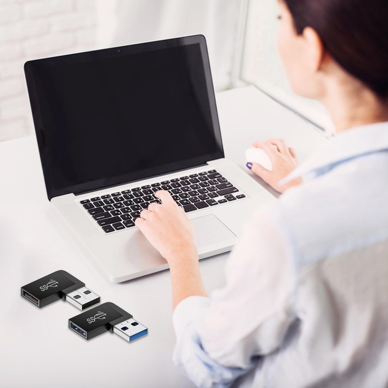 HENGBIRD USB 3.0 Angled Connector 90 Degree, USB Angle Plug