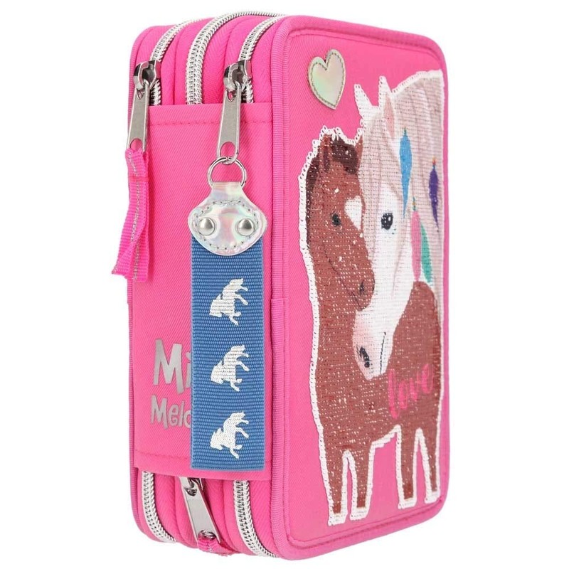 Depesche Miss Melody Love 10529 Pencil Case 3 Compartments with