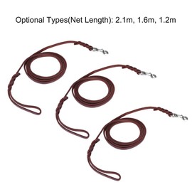 Pet Lead, Dogs, Medium and Large Dogs, Leather, Braided Design, Stylish, Easy to Put on and Take Off, Lightweight, Towing Rope, Pet Supplies, For Walks, Going Out, Dog Gift (5.6 ft (1.6 m)