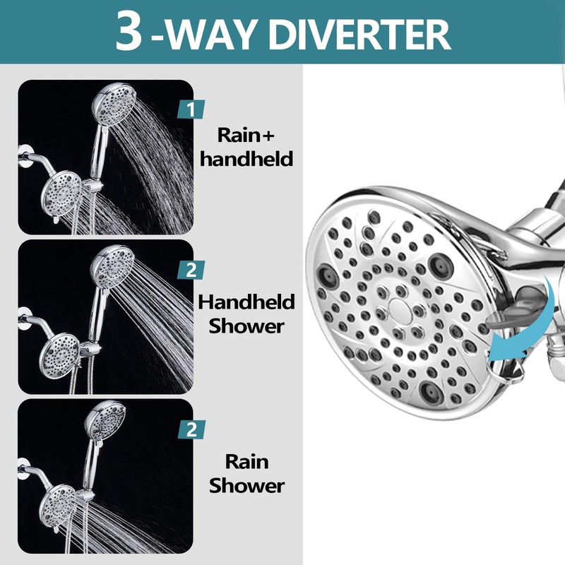 Ultrimkit 5" Dual Shower Faucet Compatible with 13/14 Series Tub