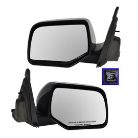TRQ Driver & Passenger Side Mirror Set without Heat with Smooth Housing Compatible with 2008-2009 Ford Escape Mercury Mariner FO1320292 FO1321292