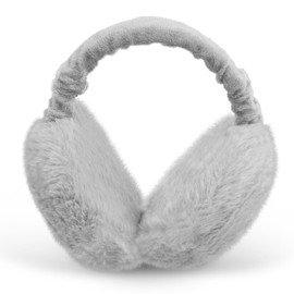 HAGOT Winter Ear Warmers, Winter Earmuffs, Plush Earmuffs, Warm Cold Protection, Cold Winter Accessories, Outdoor Ear Cups, Grey [burger style]