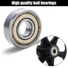MUXHEL 2 Pcs Walker Wheels Replacement, 8 Inch Solid Wheelchair