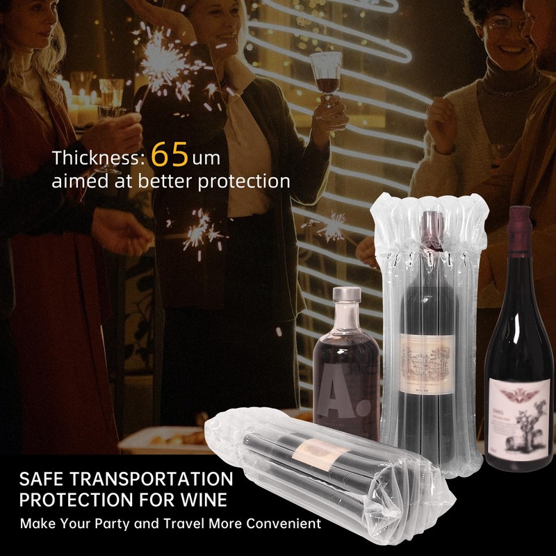 Hijelyn 36 Pack Inflatable Wine Shipping Packaging Wine Shipper Thick