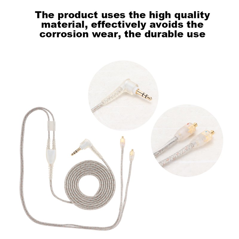 Braided Headphone Wire Fit for se215 se425 se535 se846 ue900(Transparent