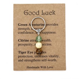 Good Luck Gifts Keychain for Women New Job Gifts for Coworker Friend Moving Going Away Gift for Boss Employee Leaving Job Gift for Colleagues Good Luck Gift Crystals Keychains
