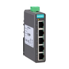 MOXA EDS-205 Entry-Level Unmanaged Ethernet Switch with 5 10/100BaseT(X) Ports, Plastic housing, -10 to 60°C Operating Temperature | EDS-205 Series