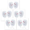 AED Trainer Pads, 5 Pairs XFT Replacement AED Electrode Pads