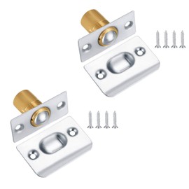 2 Pieces Closet Door Ball Catches with Screws, Adjustable Roller Ball Latches for Home Internal Doors Kitchen Closet Wardrobe Door Cabinet Cupboard