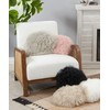 SARO LIFESTYLE Mongolian Lamb Fur Poly Filled Throw Pillow