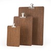 Chalkboards UK Clipboard with Silver Clip, Wood, Dark Oak, 26.2