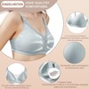 CYTMTZGA Mastectomy Prosthesis Bra Seamless Everyday Post-Surgical Bra with Pockets