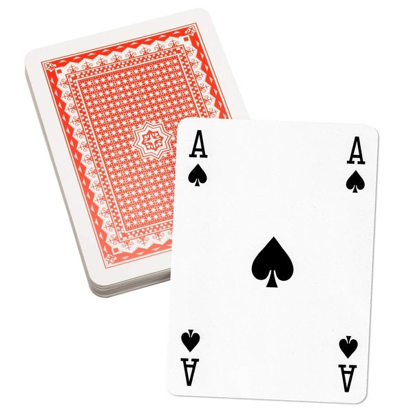 GSE 8" x 11" Super Jumbo Playing Cards, Giant Playing Cards, Extra Large Card Game Deck for Adults, Kids & Seniors