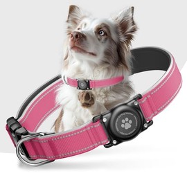 Collar para Perros Impermeable IP68 Mejorado con Soporte para AirTag